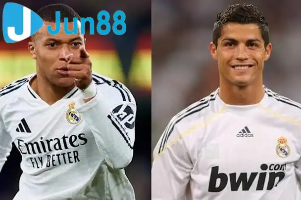 Mbappe về tái hiện lại thành tích của Ronaldo. Ảnh: TBR